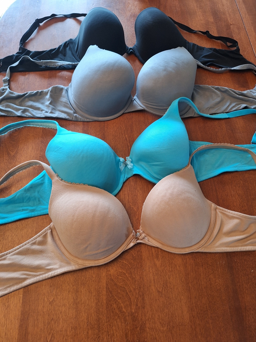 Victoria's Secret T-Shirt Bra - Black, Gray, Turquoise, Nude